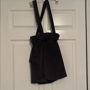 Illa Illa Corduroy Dark Gray Overalls Skirt M